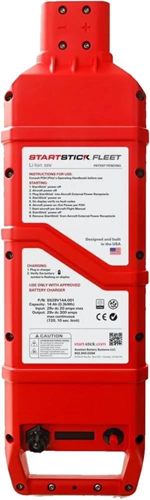 Start Stick 15 portable ground power unit, front view