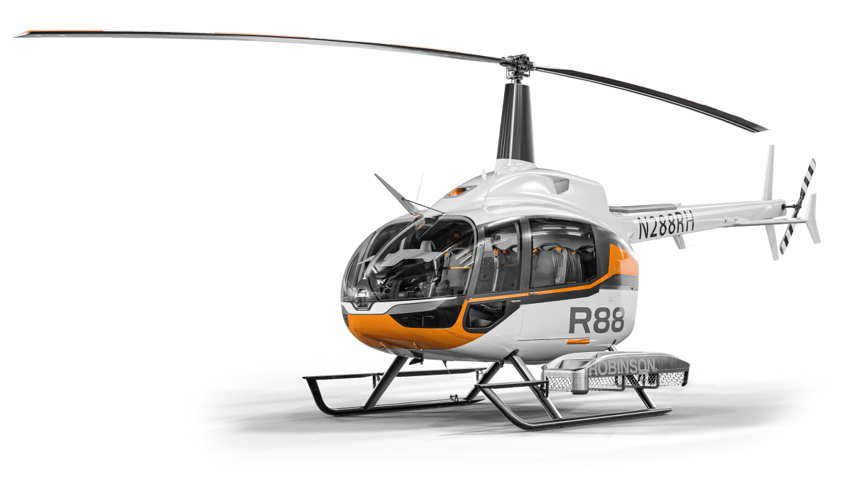 Robinson R88 front-quarter exterior view